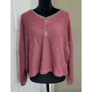 Vintage Havana Oversized Cropped Shirt/Top‎ Size S